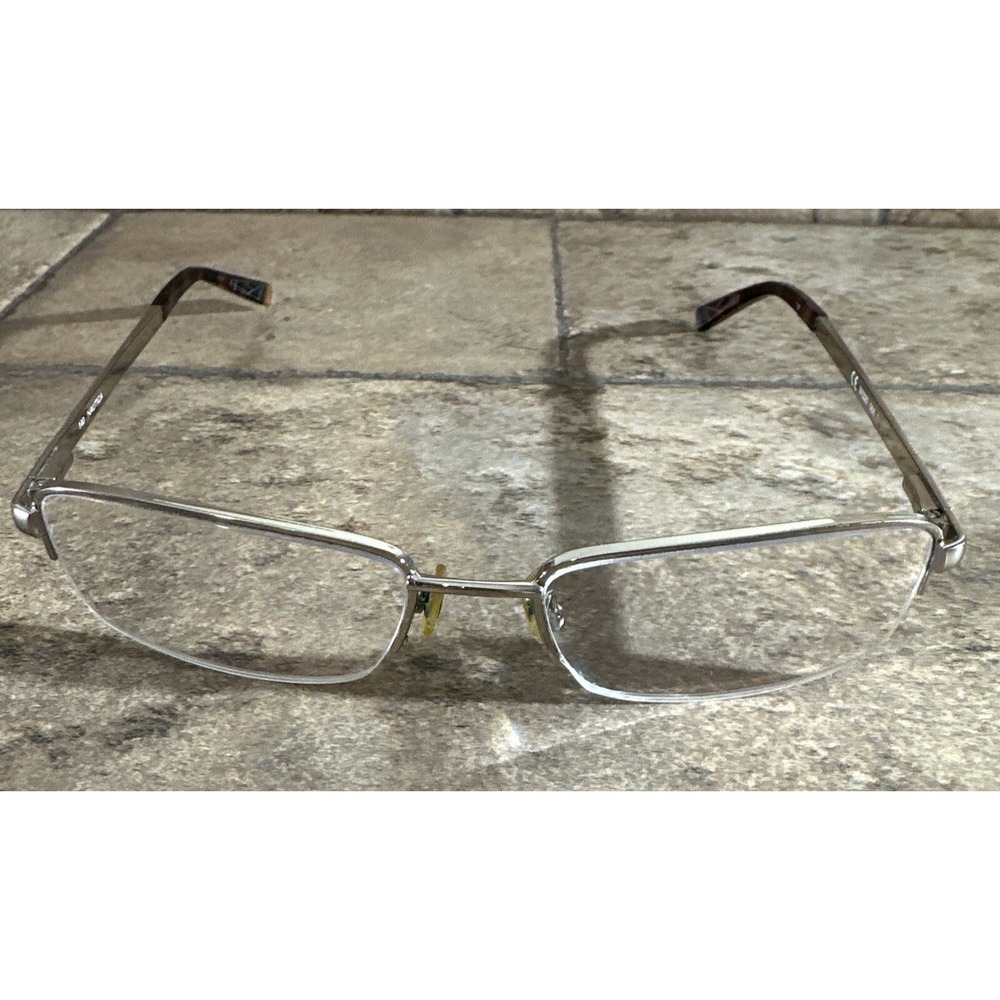 Nautica N7220 068 Light Golden Half Rim Flex Eyeglasses Frame 55-18-140-30mm
